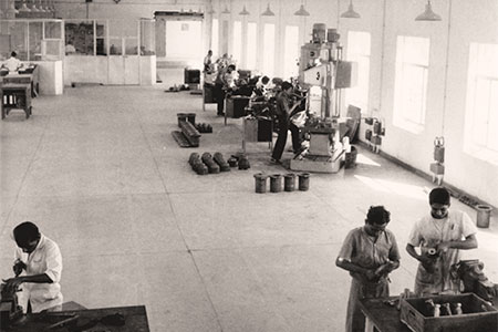 Old Photo of Forbes Marshall Shop Floor