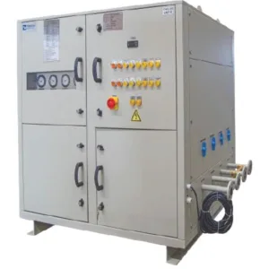 Chiller package for steam and water sample chilling applications
