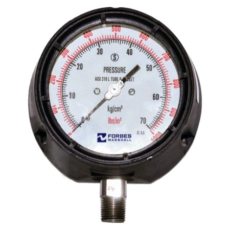 Polypropylene Case Process Pressure Gauge (PP) Polypropylene Case Process Pressure Gauge (PP)