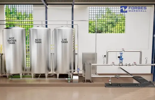 An ideal Clean in Place setup for industries