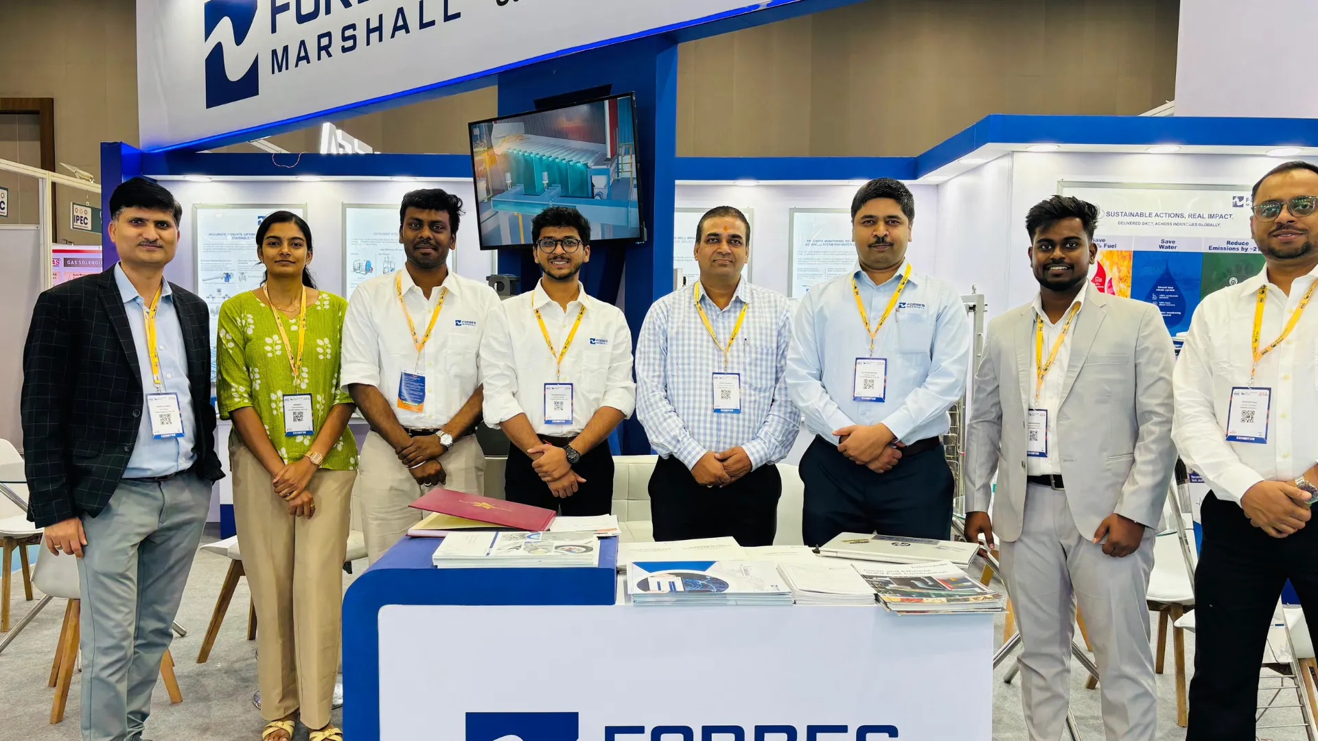 Forbes Marshall team from their stall at IPEC 2025