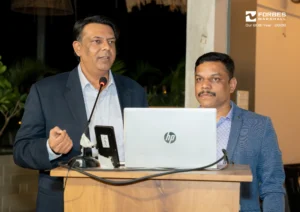 Mr Yashasvi Sahajpal on the podium from Mahad Event